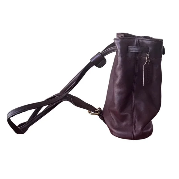 Coach Soho Cornelia Brown Leather Backpack Vintage USA Creed H7H-4162 Brown 1997 - Picture 3 of 10